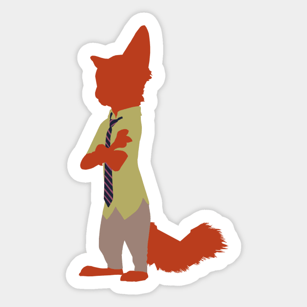 Wiley Fox Sticker by beefy-lamby